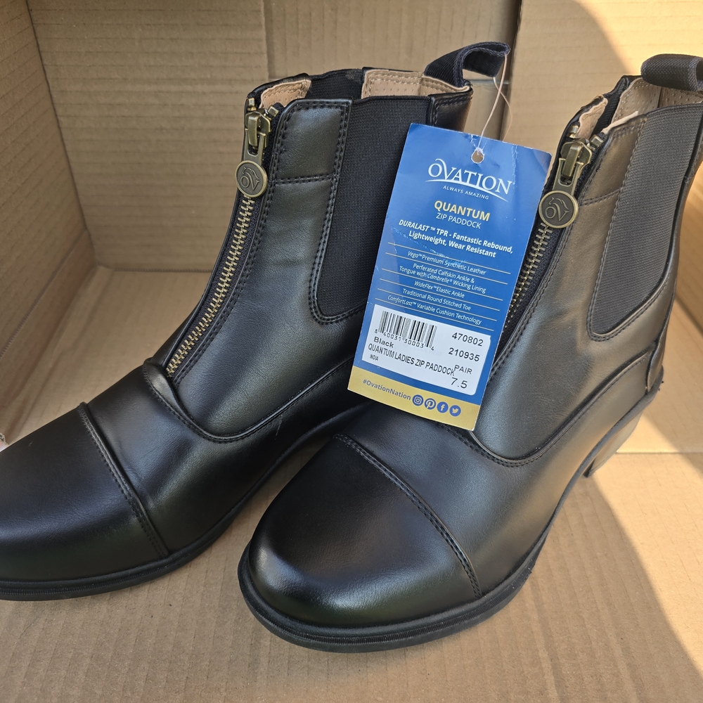 Ovation Women's Black Quantum Ankle Boots